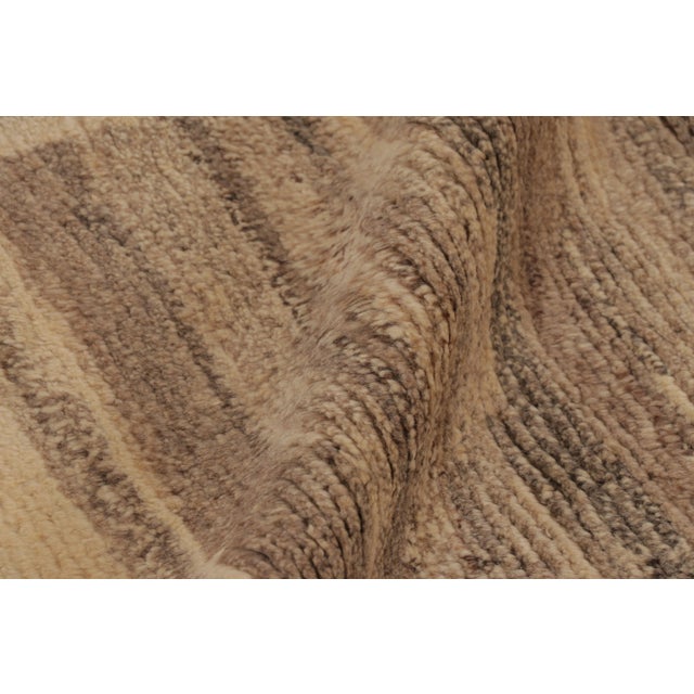 Textile Vintage Persian Gabbeh Rug in Beige, Striae and Animal Pictorial - Rug & Kilim For Sale - Image 7 of 10