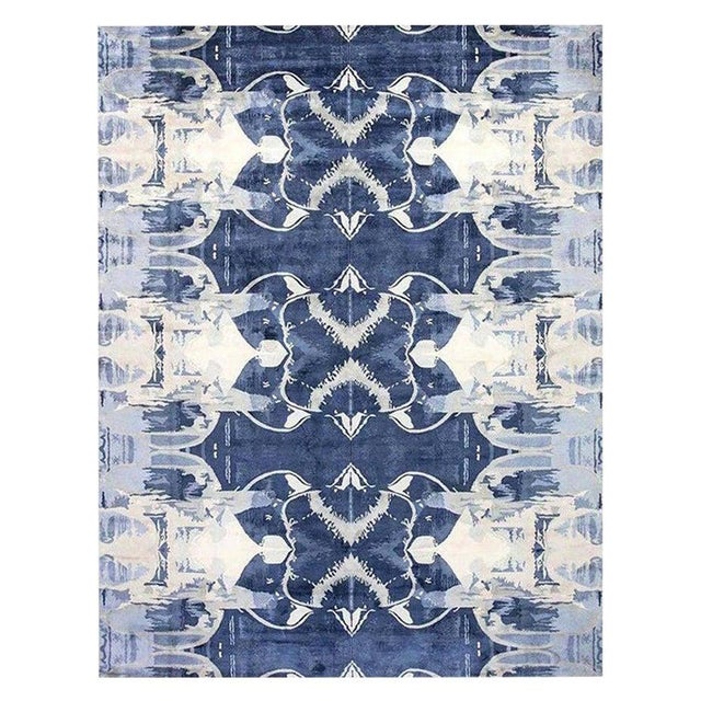 Contemporary Blucie Design Handmade Silk Rug by Doris Leslie Blau For Sale
