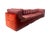 Textile Vintage Mid Century Modern 1970s - 1980s 4 Piece Modular Orange Velvet Geometric Sofa Restored Postmodern 80s For Sale - Image 7 of 12