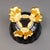 Metal Mid 20th Century Jay Strongwater Brittany Black Porcelain 18k Gold Embellished Fluted Bowl For Sale - Image 7 of 8