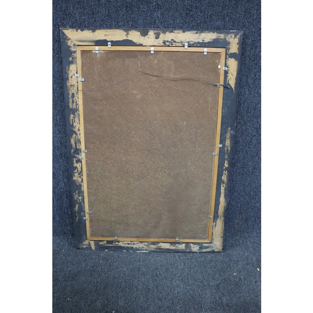 Paint Asian Peace Oil Painting Signed For Sale - Image 7 of 8