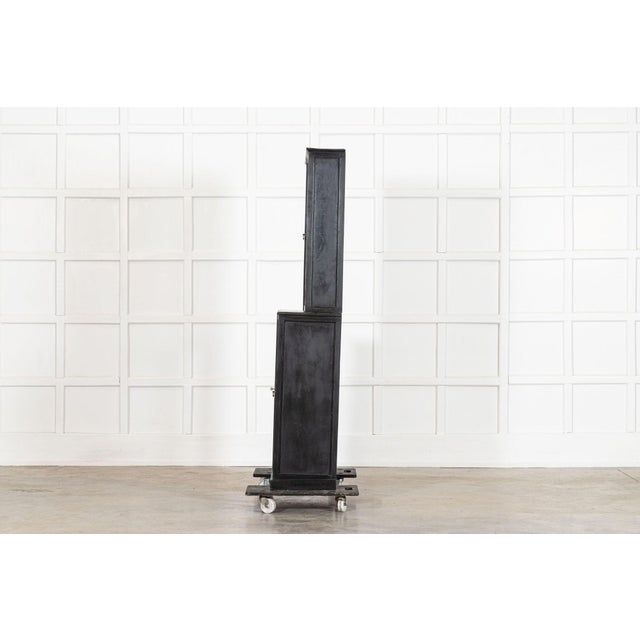 English Painted and Glazed Shop Display Cabinet, 1900s For Sale - Image 10 of 15