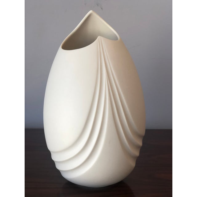 Ceramic 1990s Modern Bisque Finish Vase For Sale - Image 7 of 7
