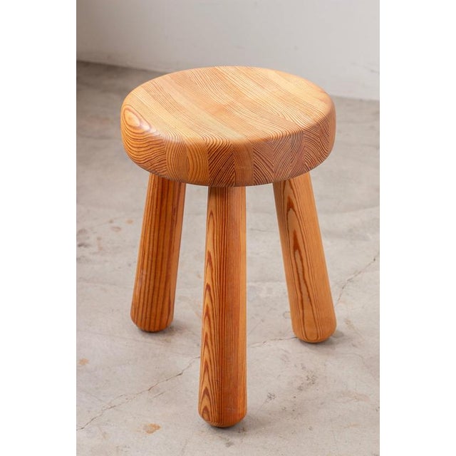 Pine Stool by Ingvar Hildingsson, 1960s For Sale - Image 6 of 11