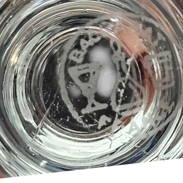 1930s Baccarat Beauharnais Wheel-Engraved Crystal Claret Glass For Sale - Image 12 of 12