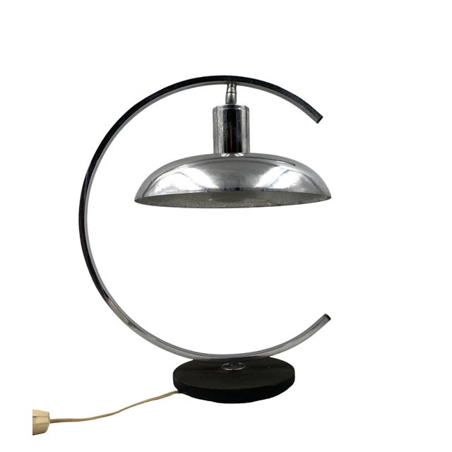 Mid-Century Modern Mid-Century Modern Chromed Table Lamp, 1970s For Sale - Image 3 of 13