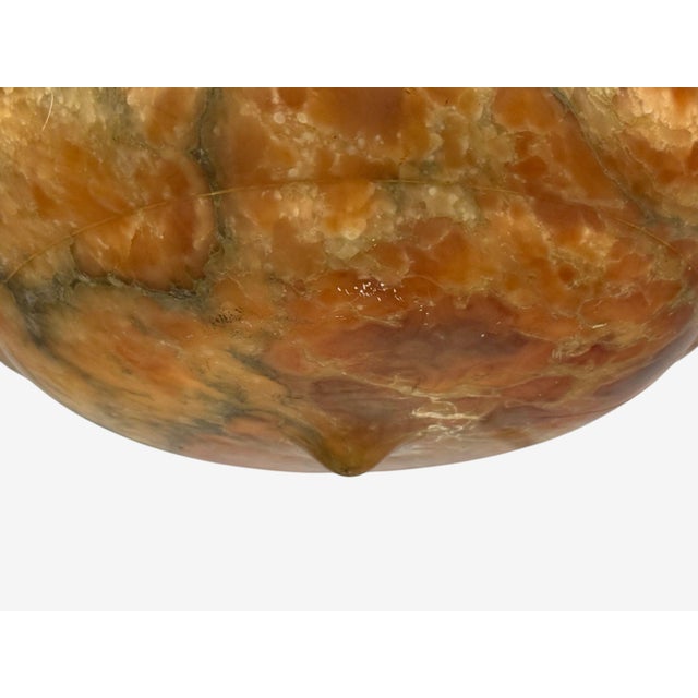 Brown Swedish Art Deco, Pendant Light, Rope, Alabaster, Sweden, 1930s For Sale - Image 8 of 12