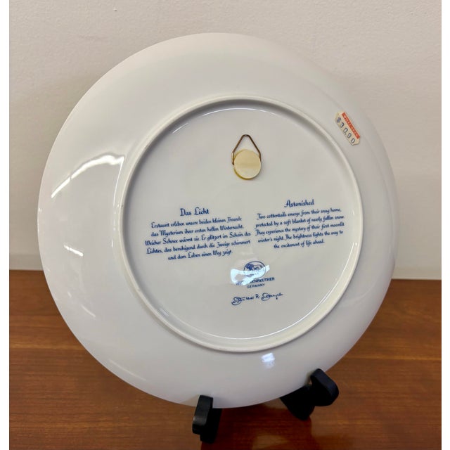 1970s Vintage German Hutschenreuther 1975 Jahresteller Plate For Sale - Image 5 of 6