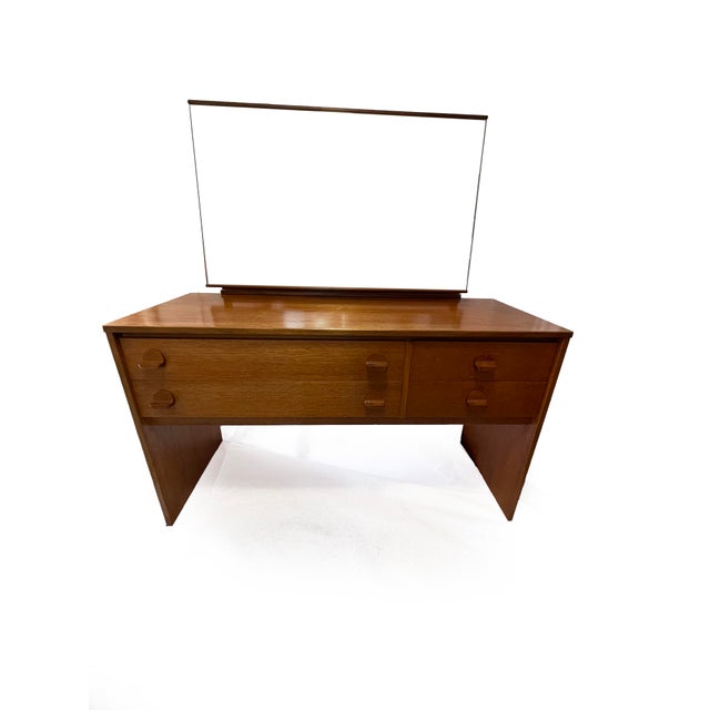Mid-Century Modern Cantata Dressing Table with Mirror by John & Sylvia Reid for Stag Furniture, 1960s For Sale - Image 9 of 12