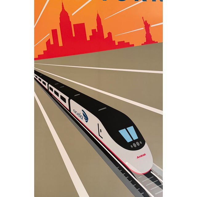 American Michael Schwab - New York - Acela - Amtrak, C. 2004, Poster on Paper For Sale - Image 3 of 4