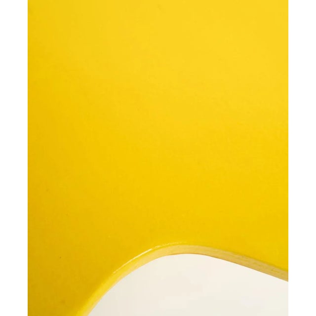 Wood 2022 Abstract, Yellow, Acrylic Paint With Glitter, Polyurethane, Wood Base Octupus Table by Bohdan For Sale - Image 7 of 12