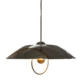 Danish Anthracite Mirrored Hanging Lamp For Sale