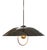 Danish Anthracite Mirrored Hanging Lamp For Sale