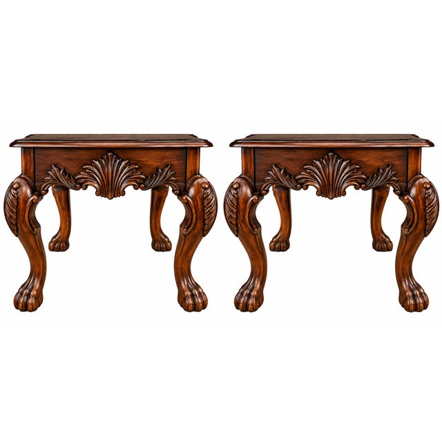 Exceptional three-piece table set, purchased new circa 2003 and exceptionally well preserved. This impressive set includes...