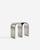 Silver Arch Stool in Polished Aluminium by Pietro Franceschini For Sale - Image 4 of 6