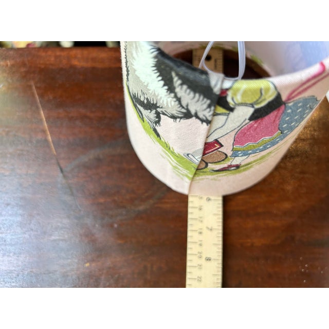 Textile Vintage Children’s Fabric Lampshades - a Pair For Sale - Image 7 of 10