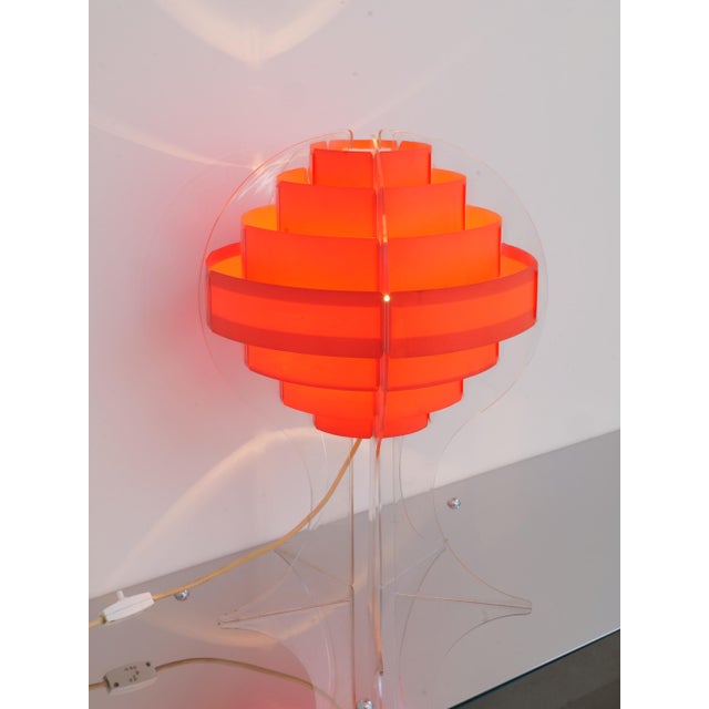 Vintage Space Age Lamp by Preben Jacobsen & Flemming Brylle for Quality System Denmark, 1970 For Sale - Image 5 of 8