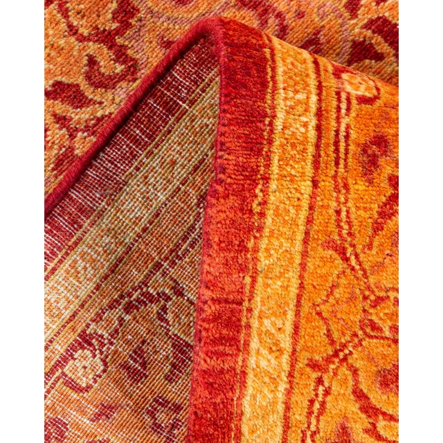 Mogul Hand-Knotted Runner Rug - Orange, 2' 5" x 11' 9" For Sale In New York - Image 6 of 8