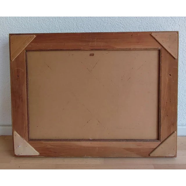 Ezelino Briante, Le Grand Port, Oil on Cardboard, 1960s, Framed For Sale - Image 8 of 9