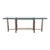 1970s McGuire Bamboo & Beveled Glass Console Table For Sale