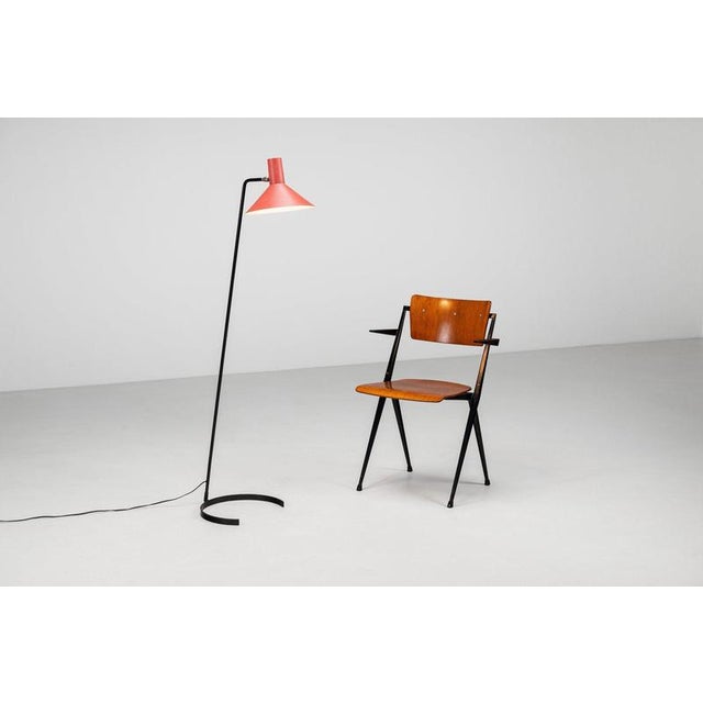 Model 8025 Floor Lamp by J.J.M. Hoogervorst for Anvia, Netherlands, 1957 For Sale - Image 6 of 11