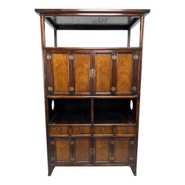 Korean Sabang-Takja / Samchung-Jang Double-Tier Cabinet, 1920s For Sale