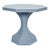 Matthew Izzo Home Octavia 36" Octagonal Light Blue Painted Rattan Pedestal Table For Sale - Image 11 of 11