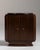 Wood 1930-1939 France Rich Walnut Brown Art Deco Marble-Top Bar Cabinet For Sale - Image 7 of 11