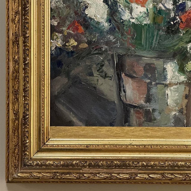 Antique Framed Oil Painting on Canvas by J. E. Muller For Sale - Image 9 of 16