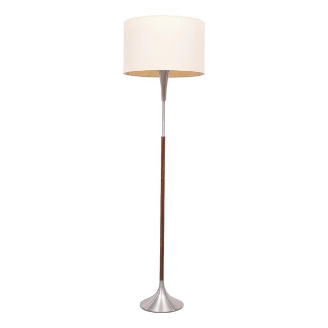 Floor Lamp in Aluminum attributed Raak, Holland, 1978 For Sale