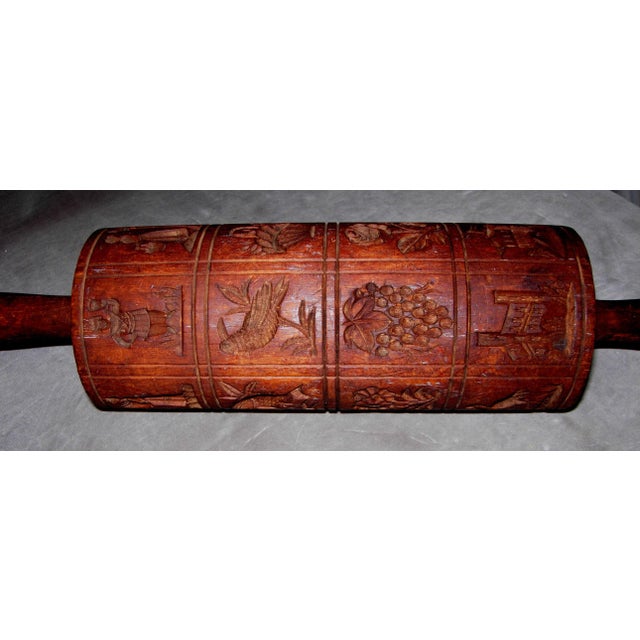 Late 19th Century 19th Century Springerle Wooden Rolling Pin With 24 Stamp Designs For Sale - Image 5 of 7