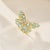 Metal Nina Zhou Butterfly Aquamarine Diamond Cocktail Ring in 14k Yellow Gold, size 9.5 For Sale - Image 7 of 11