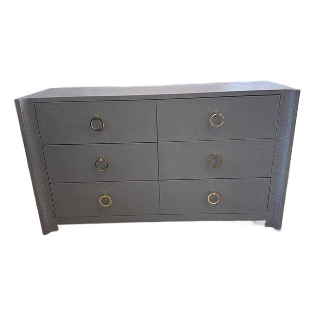 Linen Wrapped Dresser For Sale