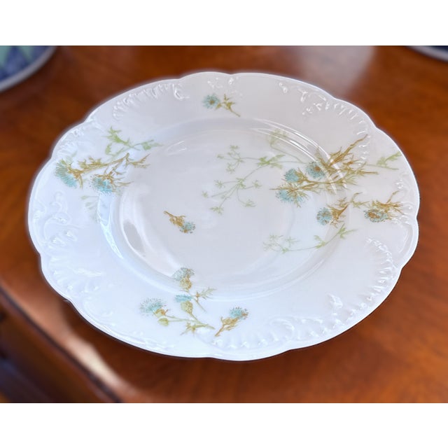 Haviland & Co. Limoges by Havilland & Co. Porcelain Salad / Dessert Plates – Set of Six For Sale - Image 4 of 8