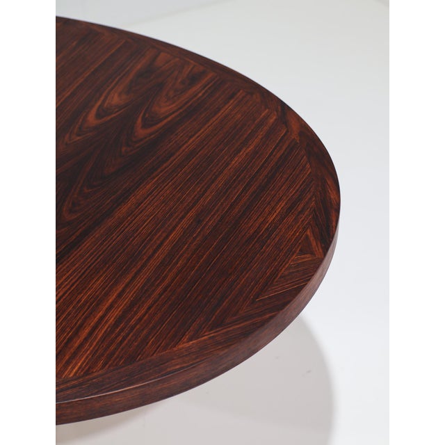 Oval Extendable Dining Table in Kingwood from Dyrlund, Denmark, 1960s For Sale - Image 11 of 17