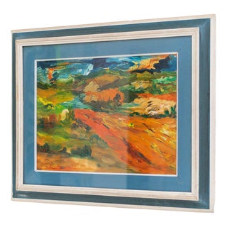 Italian Artist, Landscape Motif, 1960s, Oil Painting, Framed For Sale