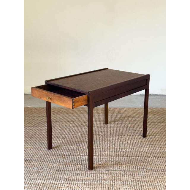 Rosewood Side Table with Drawer by Helge Vestergaard Jensen, Denmark, 1960, in Very Good conditions. Designed 1960 to 1969...