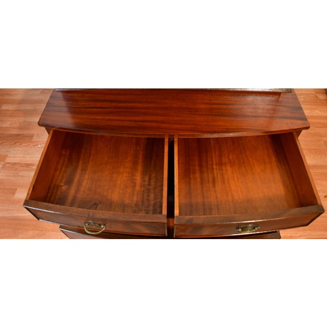 1920 Antique English Regency Crotch Mahogany Secretary Desk Drop Front Desk For Sale - Image 10 of 15