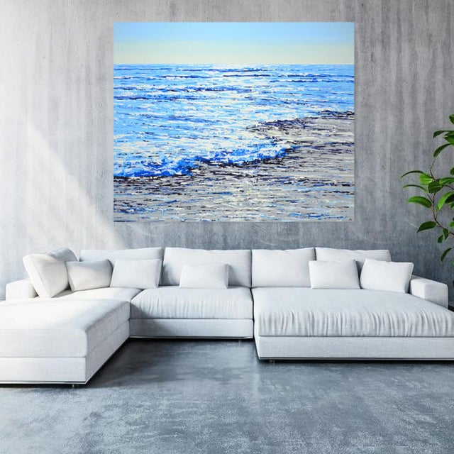 Ocean Blue. Glare 6. Original Contemporary Painting by Iryna Kastsova For Sale - Image 10 of 11