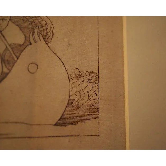 Brown Early 19th Century Dante's Divine Comedy Pen and Ink Drawings After Flaxman, Framed - Set of 3 For Sale - Image 8 of 13