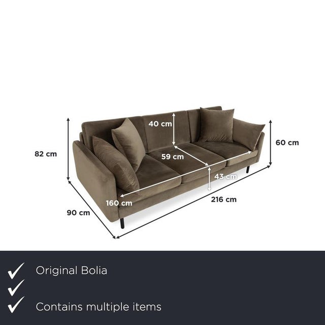 This set consists of the Bolia Scandinavia three-seater sofa and the matching ottoman. with this combination, you'll bring...