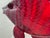 Ruby Red Ruby-Red Large Art Glass Fish Figurine by Chris Belleau, Signet. For Sale - Image 8 of 10