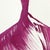 The Deep Magenta Dress 8 - Original Ink Painting on French Linen Paper by Bettina Mauel For Sale - Image 4 of 6