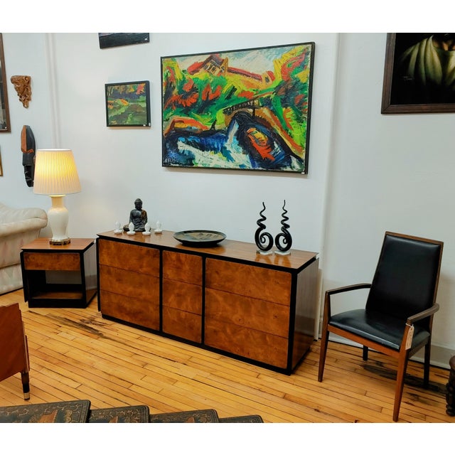 Here's a unique 9 Drawer dresser that was manufactured briefly in the late 1970s by Lane Altavista. The piece showcases...