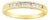 Quarter Carat Princess Cut Diamond Wedding Band, Size 3 For Sale