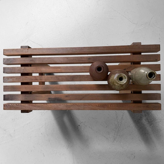 1960s Vintage Japanese Minimalist Display Bench, 1960s For Sale - Image 5 of 14