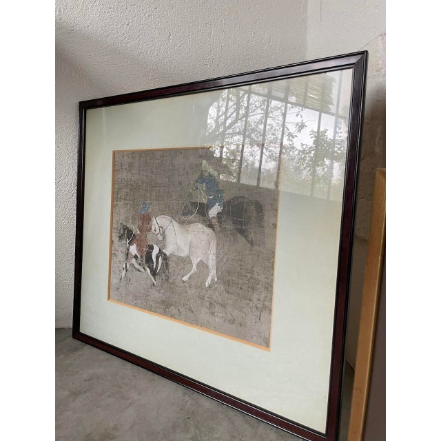 Chinese Scenes, 1980s, Prints, Framed, Set of 2 For Sale - Image 11 of 18