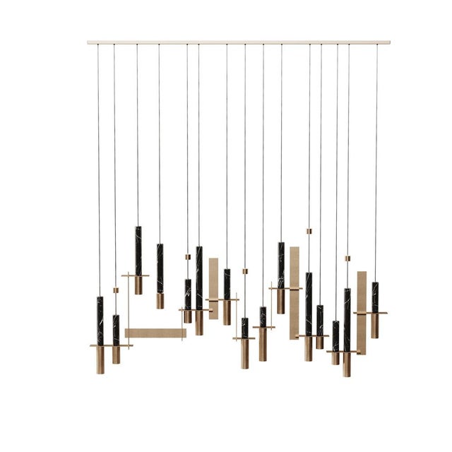 Black Portland Suspension Lamp by Porus Studio For Sale - Image 8 of 12