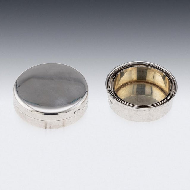 20th Century Silver Collapsible Travel Cup & Case, Birmingham, 1911 For Sale - Image 6 of 8