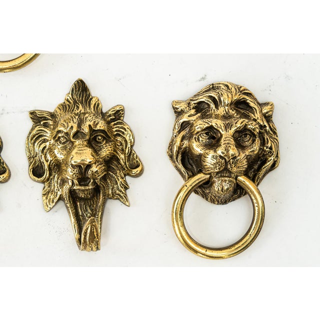 1920s Art Deco Lion Hooks, Vienna, 1920s, Set of 5 For Sale - Image 5 of 8